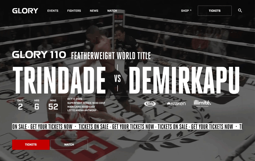 Glory 110 live op tv, mobiel en tablet kijken