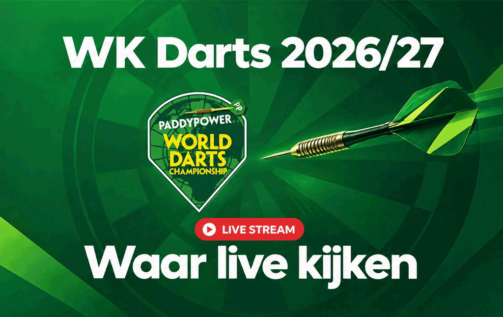 WK darts kijken: gratis live stream van het WK Darts 2026/27