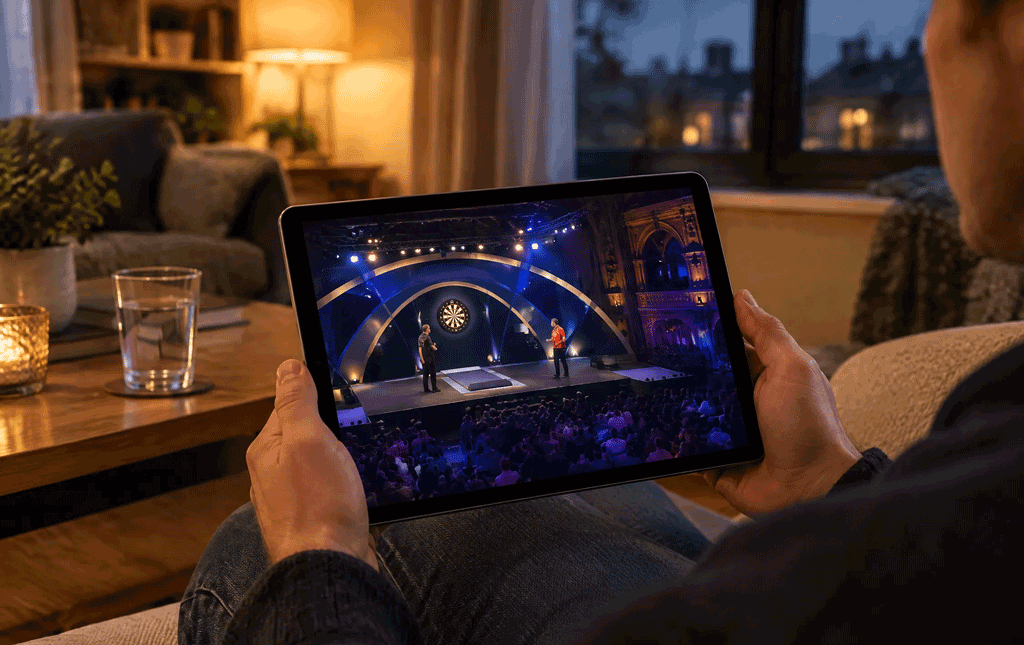 WK Darts live stream op telefoon, tablet en computer