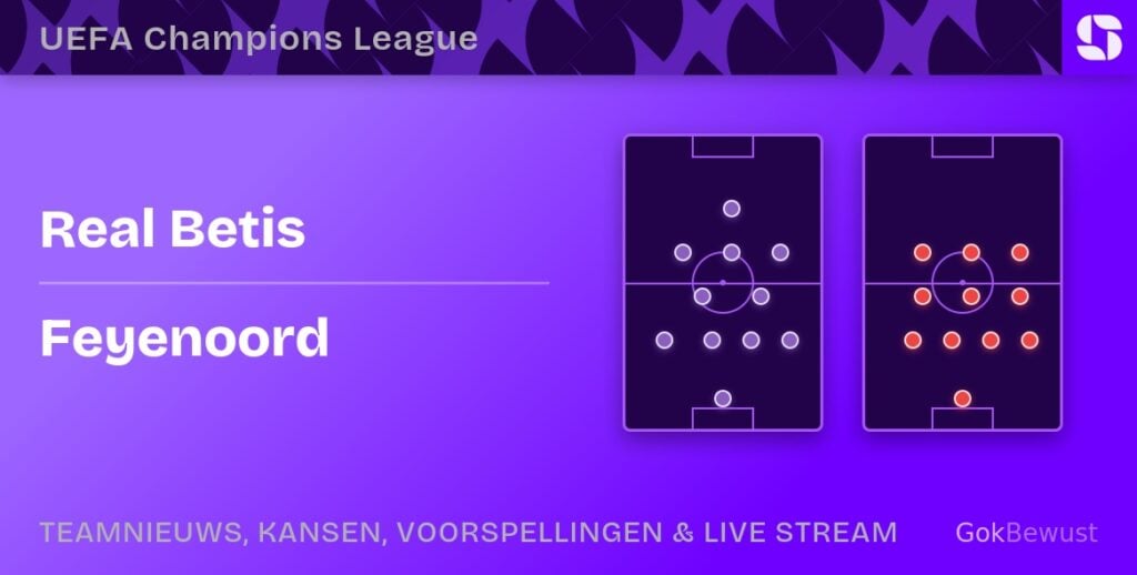 Real Betis Feyenoord opstellingen statistieken