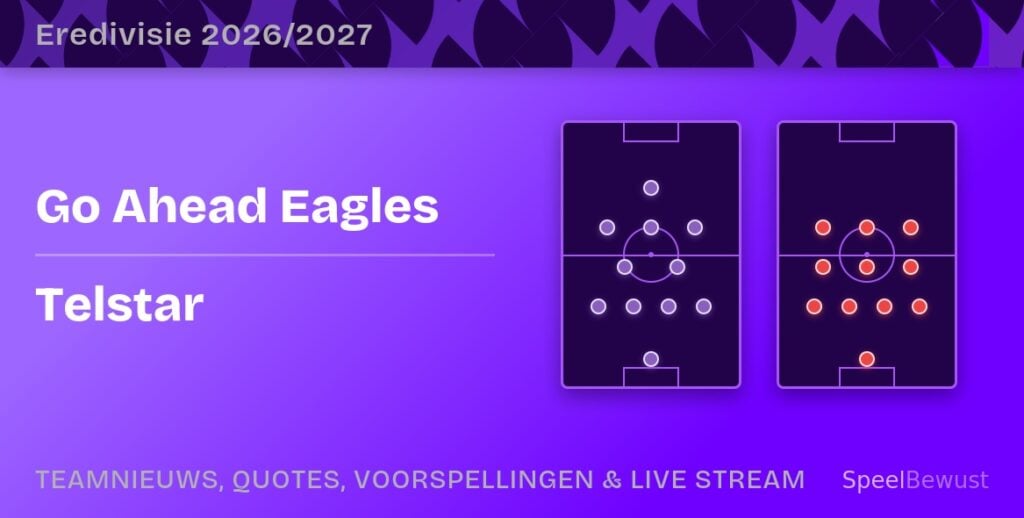 go ahead eagles telstar opstellingen statistieken