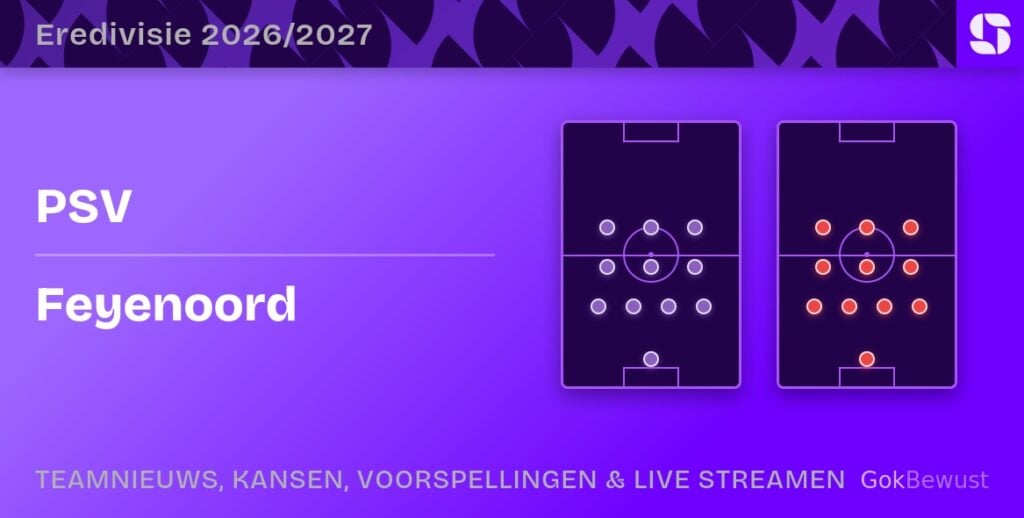 psv feyenoord opstellingen statistieken