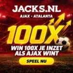 jacks ajax atalanta 100x actie wedden