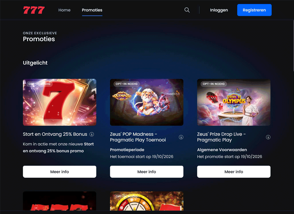 Casino777 promotiecode en bonus code