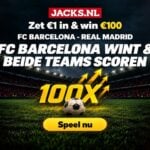 jacks barcelona real madrid gokken