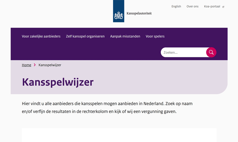 Check jouw casino (deal) met de Kansspelwijzer van de KSA