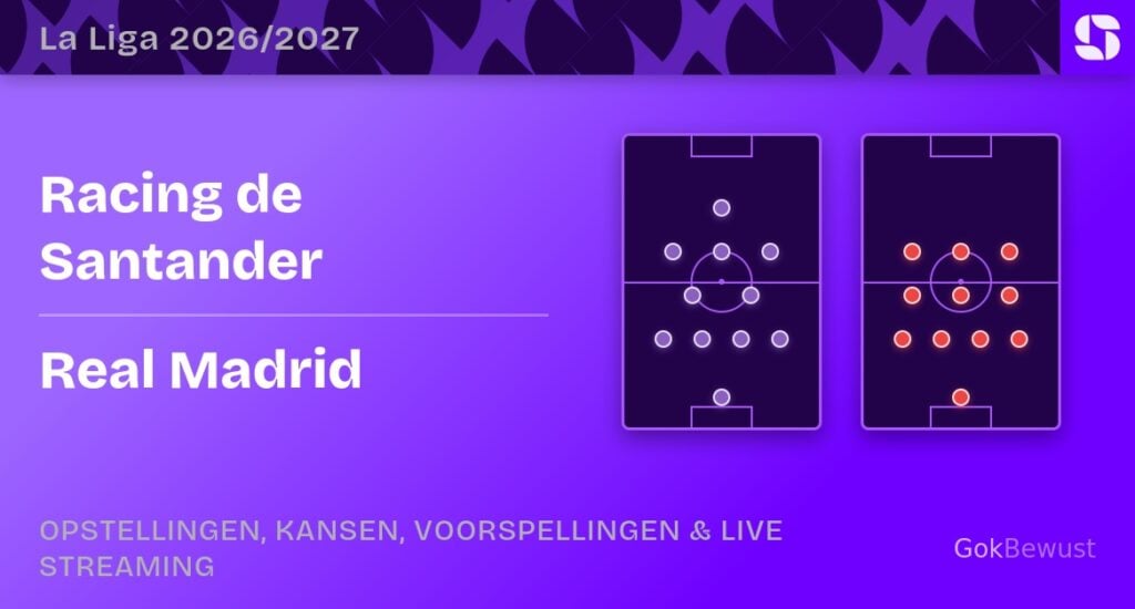 Racing santander real madrid opstellingen statistieken