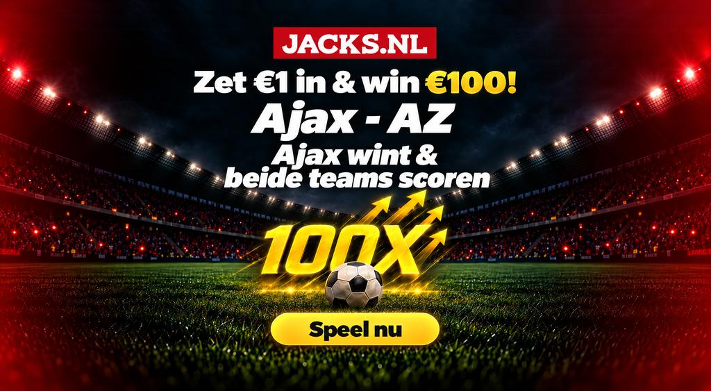 jacks ajax az odds boost 100x inzet