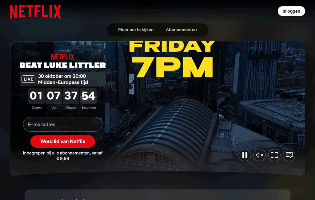 Waar kun je Beat Luke Littler live kijken?