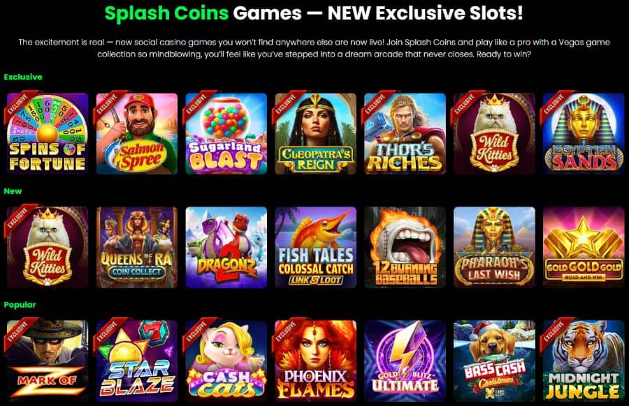 Splash Coins Sweepstakes Casino