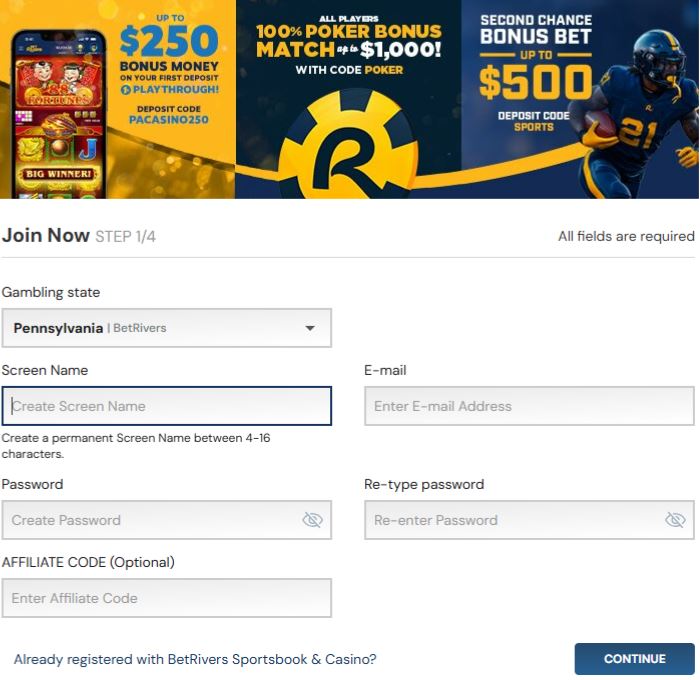 BetRivers Casino Welcome Offer