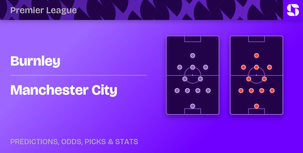 Burnley vs Manchester City Premier League prediction preview banner