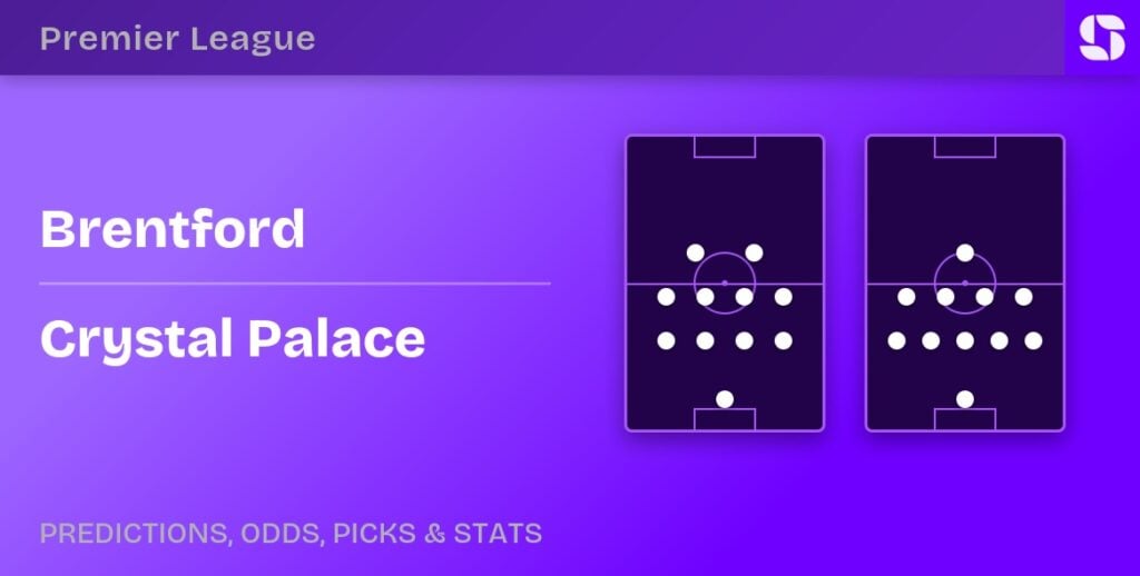 Brentford vs Crystal Palace formations