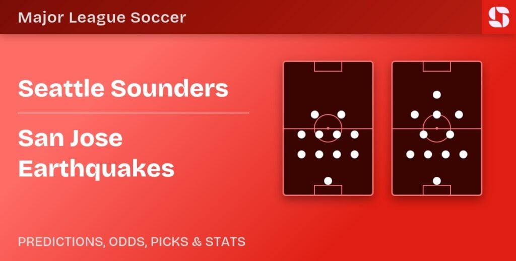 Seattle Sounders vs San Jose Earthquakes formations