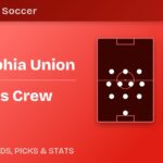 Philadelphia Union vs Columbus Crew formations