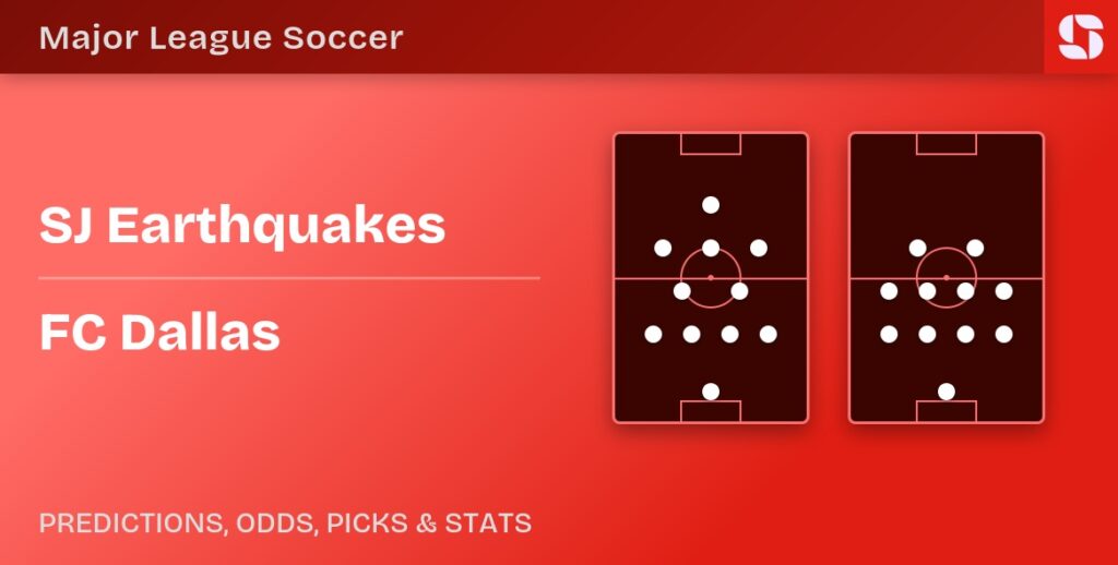 SJ Earthquakes vs FC Dallas formations