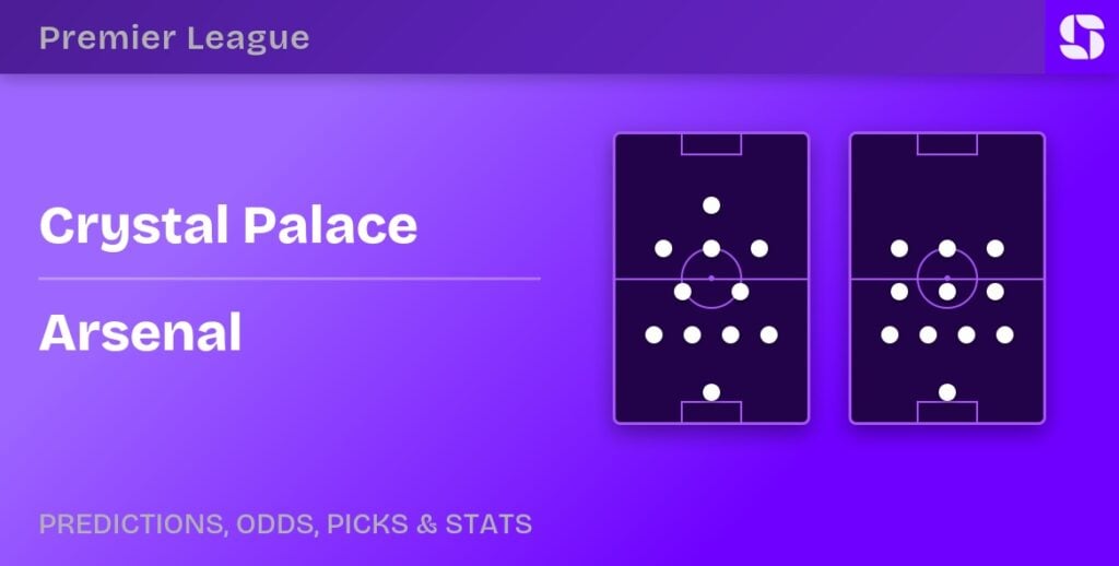 Crystal Palace vs Arsenal predicted formations