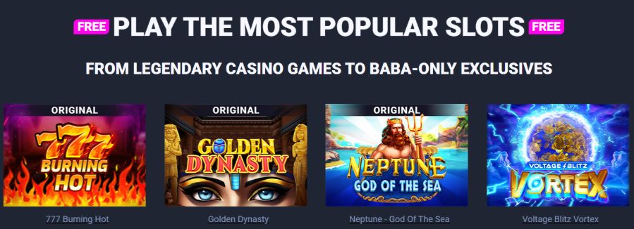 Baba Casino Games