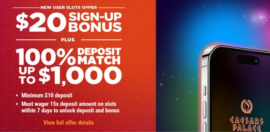 Caesars Palace Casino Welcome Offer