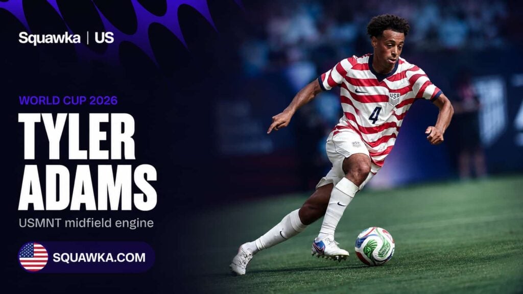 Tyler Adams in action for the USMNT ahead of the World Cup 2026