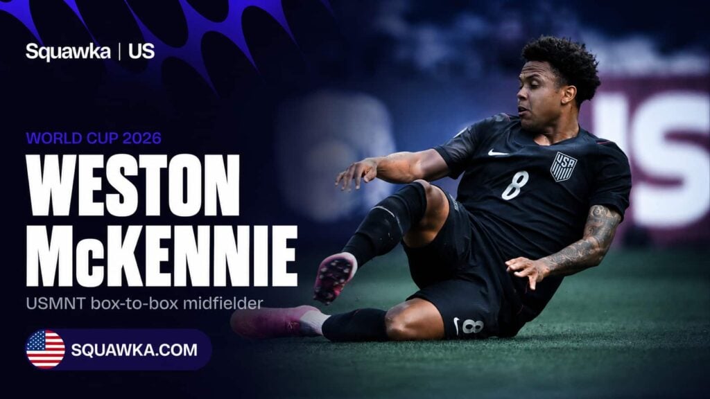 Weston McKennie in action for the USMNT ahead of the World Cup 2026