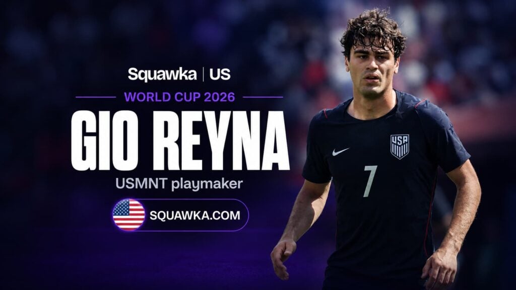 Gio Reyna in action for the USMNT ahead of the World Cup 2026