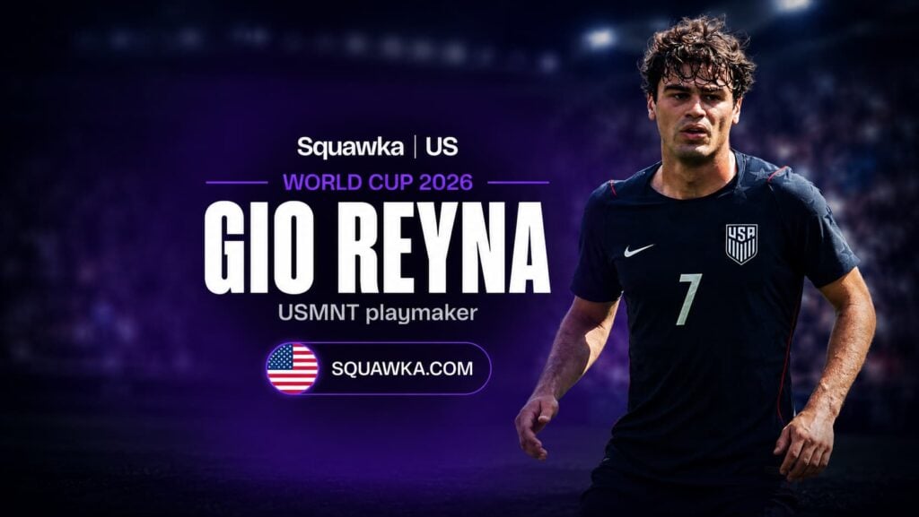 Gio Reyna in action for the USMNT ahead of the World Cup 2026