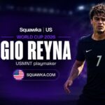 Gio Reyna in action for the USMNT ahead of the World Cup 2026