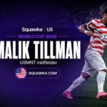 Malik Tillman in action for the USMNT ahead of the World Cup 2026