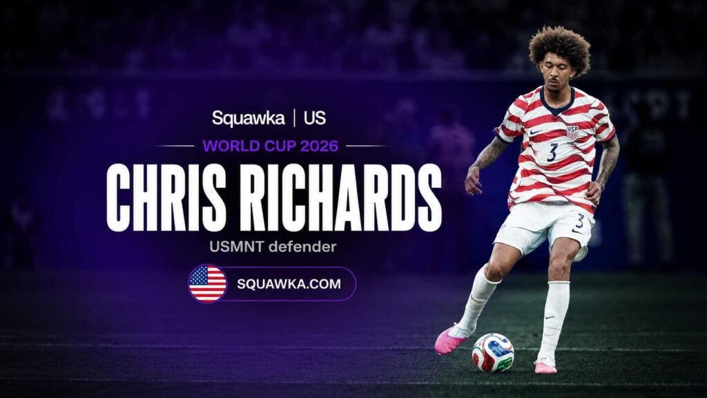 Chris Richards in action for the USMNT ahead of the World Cup 2026