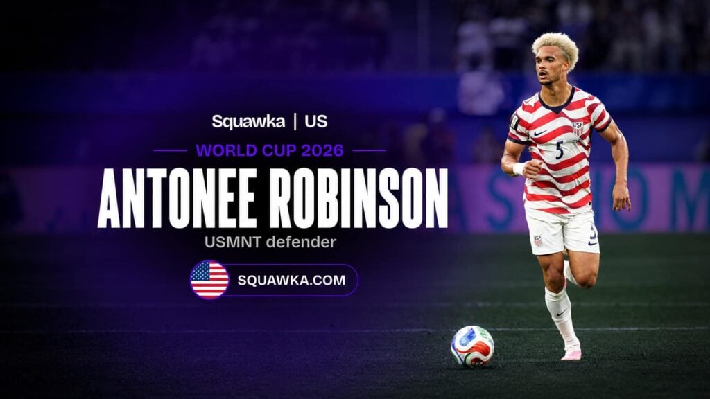 Antonee Robinson in action for the USMNT ahead of the World Cup 2026