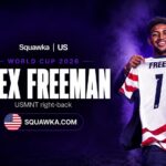 Alex Freeman with his USMNT jersey ahead of the World Cup 2026