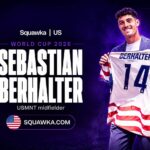 Sebastian Berhalter with his USMNT jersey ahead of the World Cup 2026