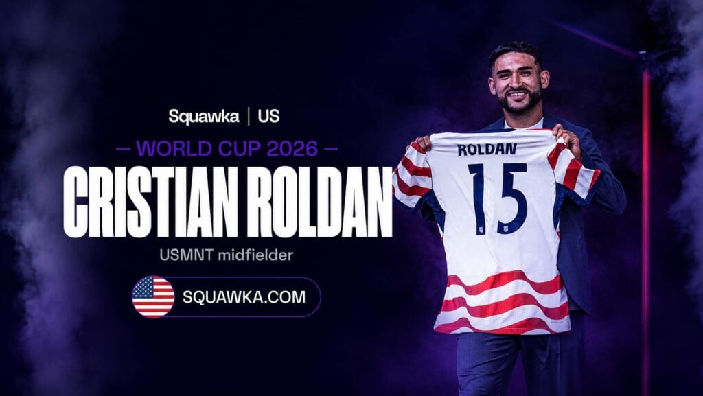 Cristian Roldan with his USMNT jersey ahead of the World Cup 2026