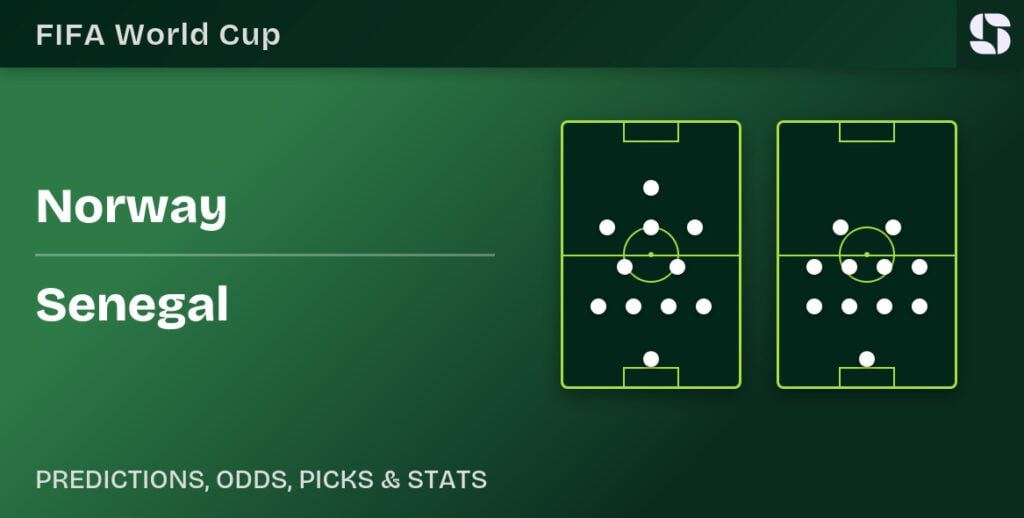 Norway vs Senegal World Cup 2026 formation banner