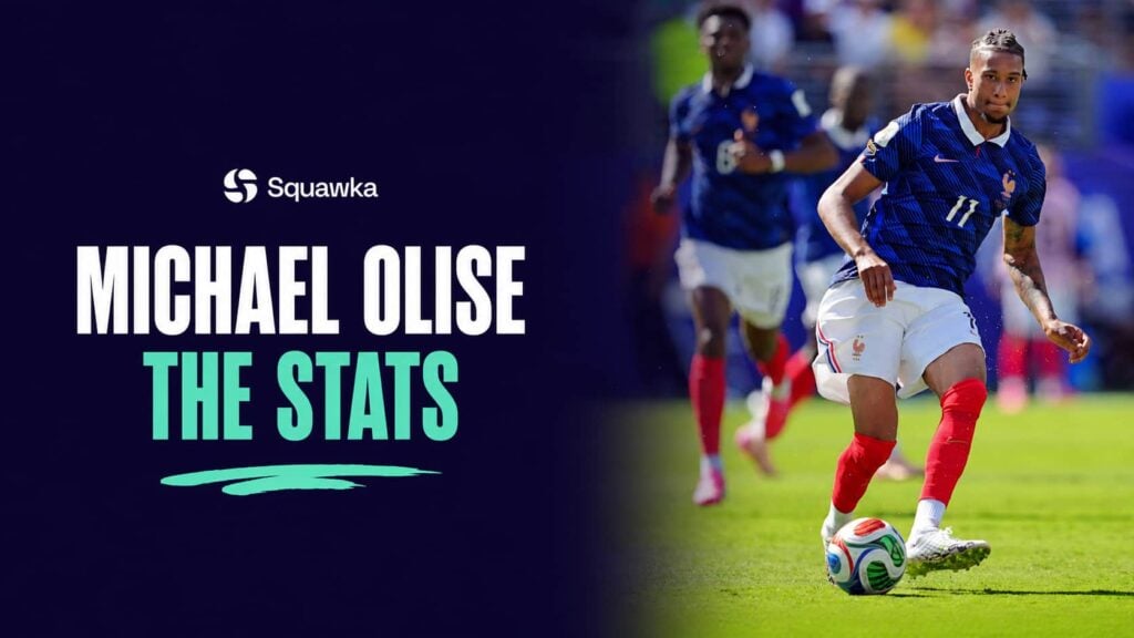 Michael Olise on the ball for France