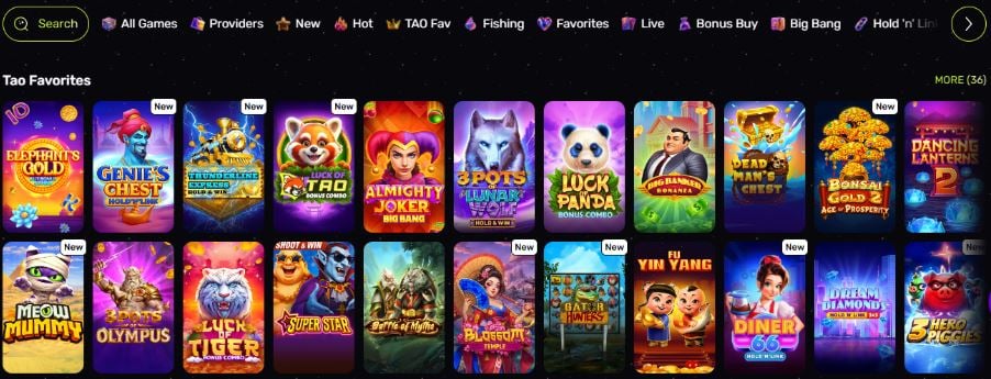 TaoFortune Casino Games