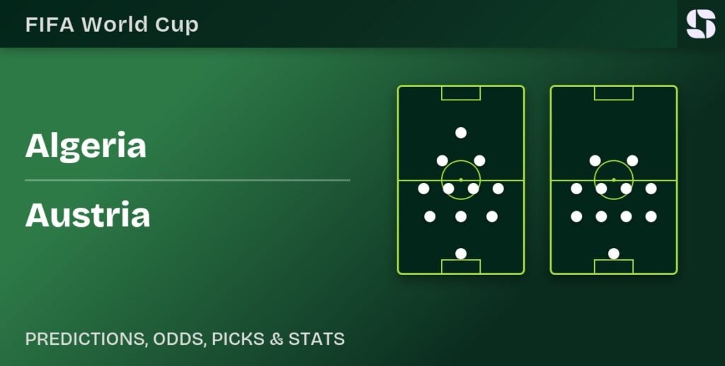 Algeria vs Austria — 2026 FIFA World Cup predicted formations