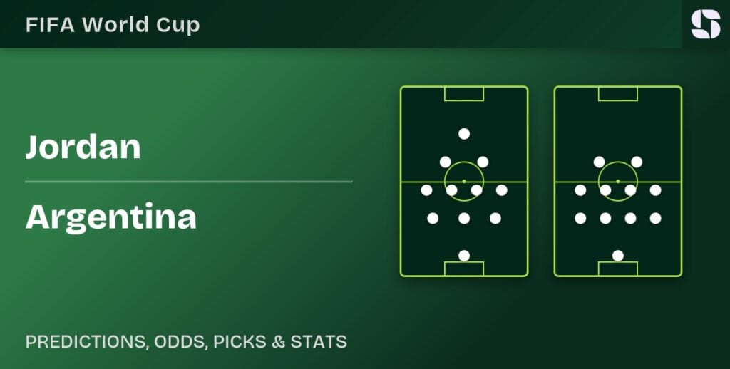 Jordan vs Argentina — 2026 FIFA World Cup predicted formations