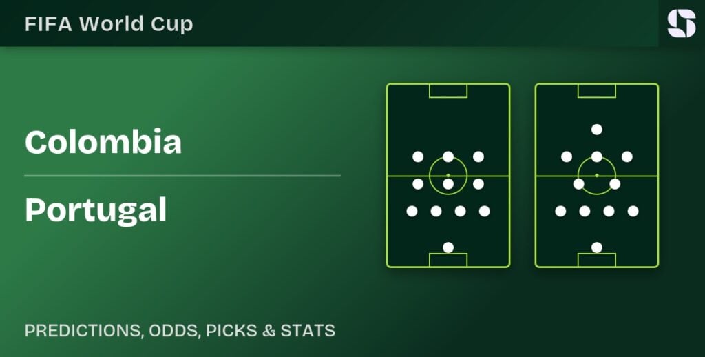 Colombia vs Portugal — 2026 FIFA World Cup predicted formations
