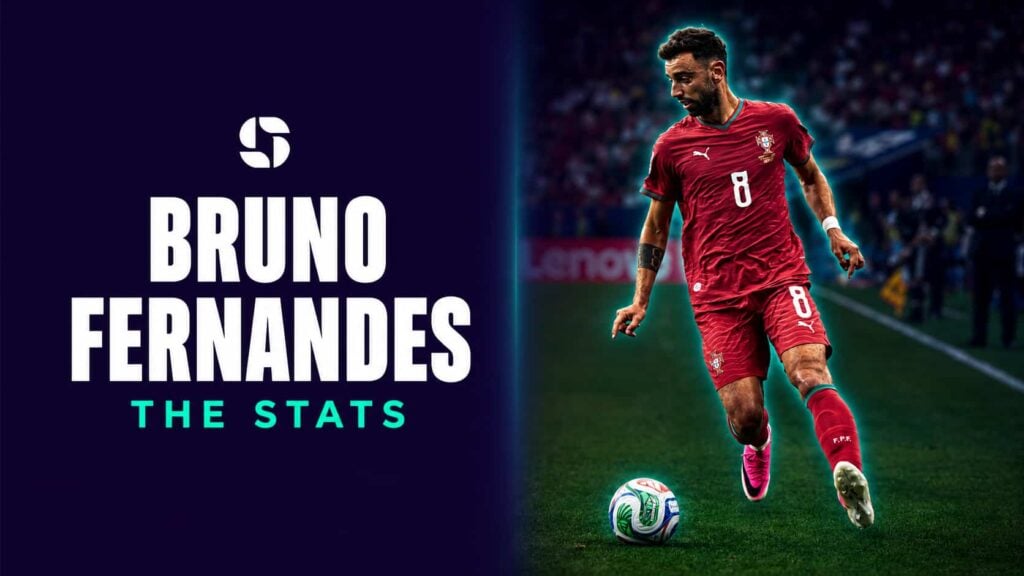 Bruno Fernandes on the ball for Portugal