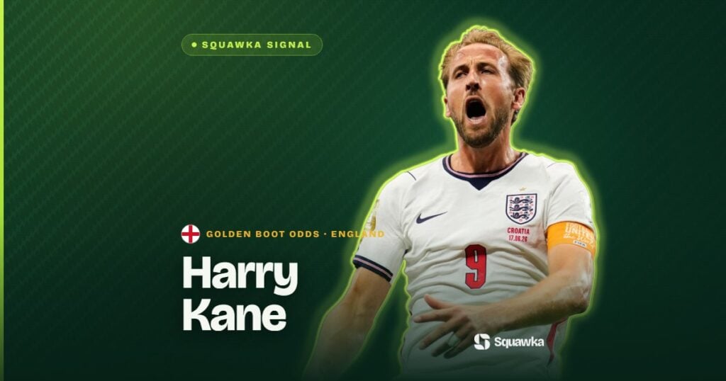Harry Kane Golden boot odds World Cup 2026