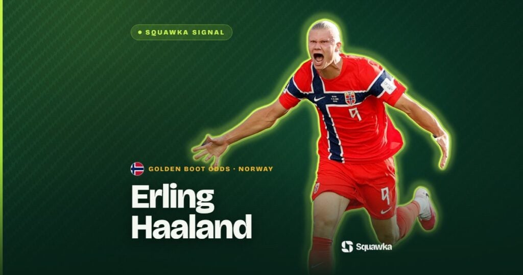 Erling Haaland Golden boot odds World Cup 2026