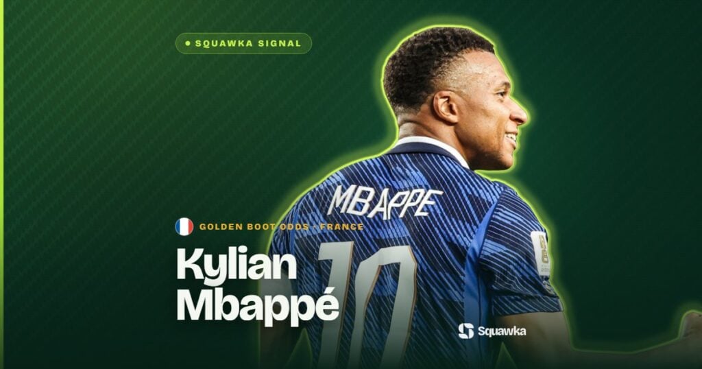 Kylian Mbappe Golden boot odds World Cup 2026