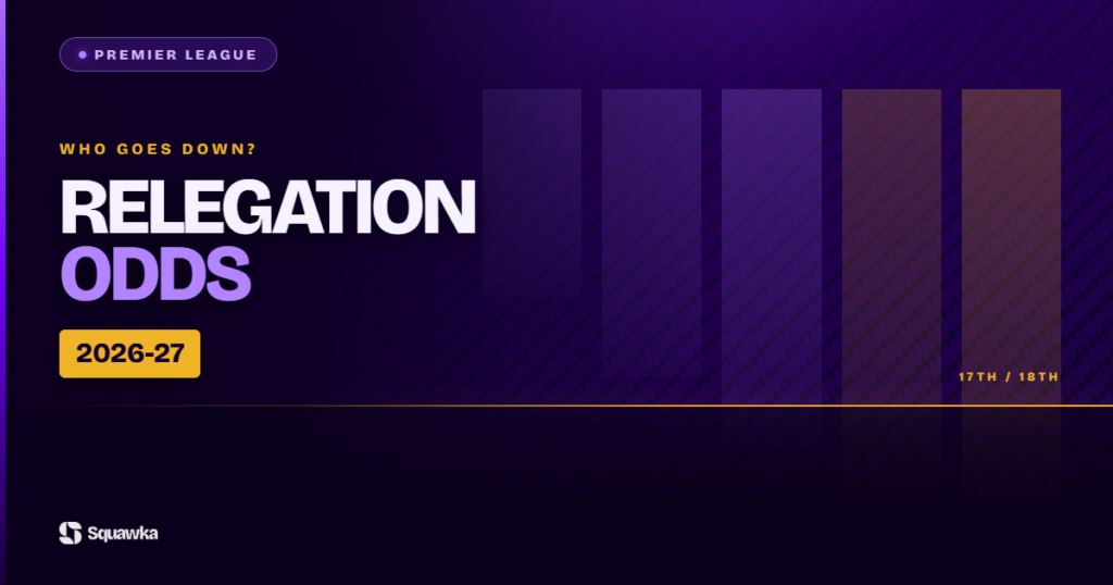 Premier League relegation odds 2026-27
