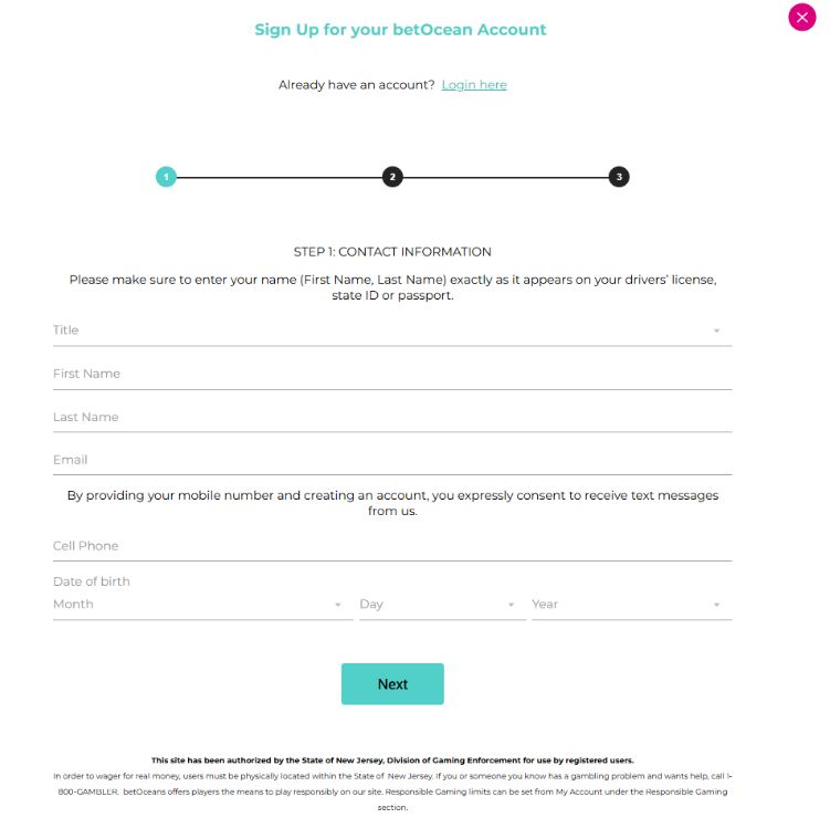 How to Claim the betOcean Casino Welcome Offer