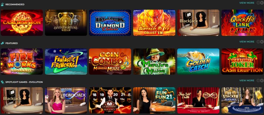 betOcean Casino Games
