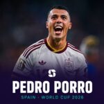 Spain's Pedro Porro in action during a World Cup 2026 match.