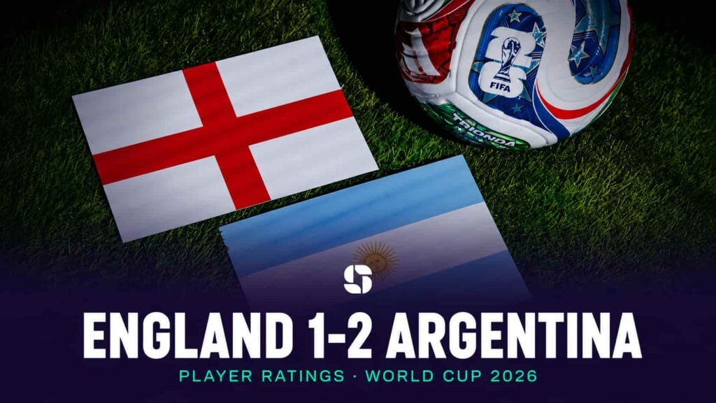 Argentina celebrate beating England to reach the World Cup 2026 final.