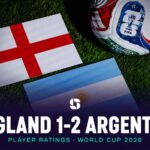 Argentina celebrate beating England to reach the World Cup 2026 final.